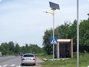 Светодиодные cветильники SGM  на солнечных электростанциях